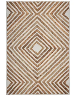 New Beliani Tappeto PIRLI Iuta Beige