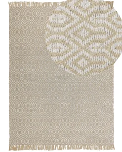 Beliani Tappeto POZANTI Iuta Beige