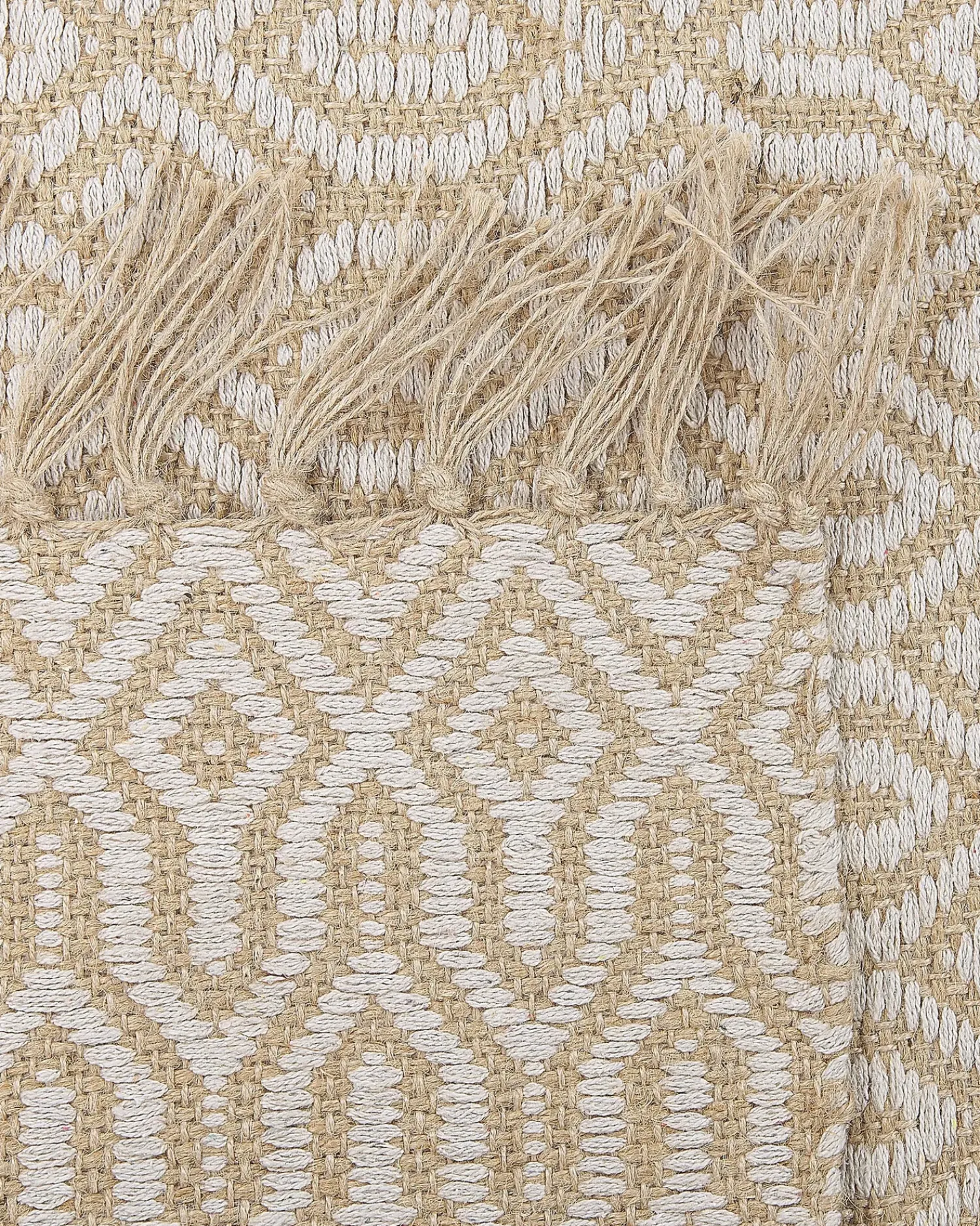 Beliani Tappeto POZANTI Iuta Beige