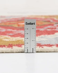 Beliani Tappeto PROSHYAN Multicolore 160 x 230 cm Lana Kilim Arancione Grigio Marrone Multicolore