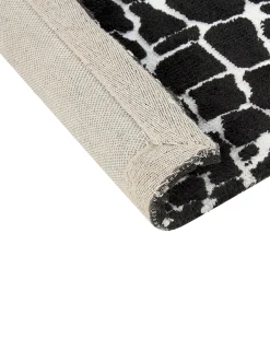 Beliani Tappeto PUNGE Nero 300 x 400 cm Bianco Nero