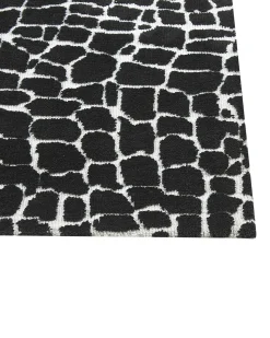 Beliani Tappeto PUNGE Nero 300 x 400 cm Bianco Nero