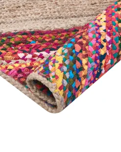 Sale Beliani Tappeto RAIGAD Multicolore 160 x 230 cm Iuta Beige Multicolore