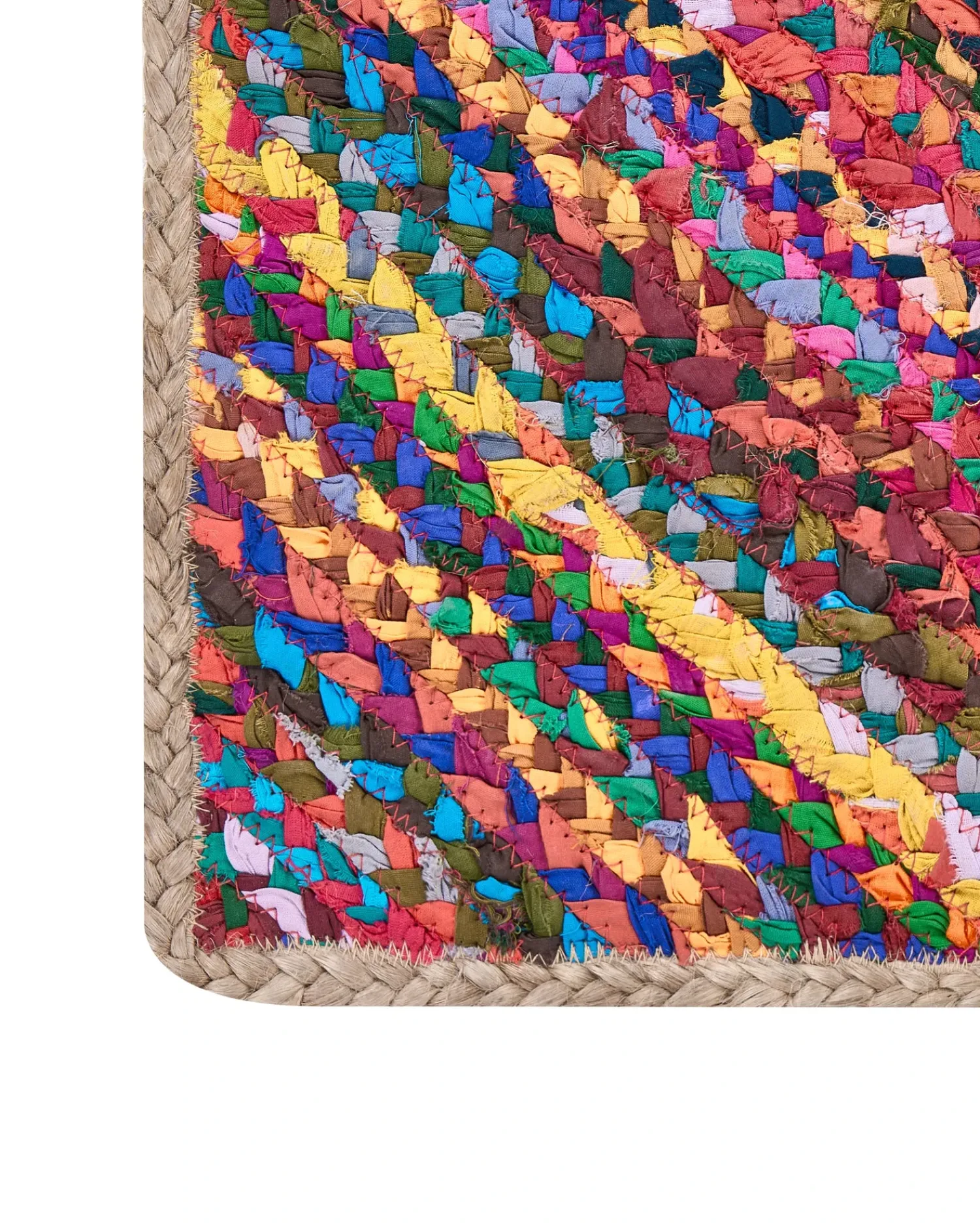 Sale Beliani Tappeto RAIGAD Multicolore 160 x 230 cm Iuta Beige Multicolore