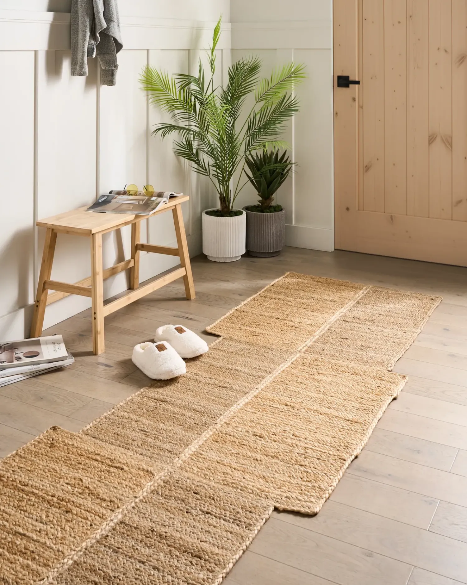 Hot Beliani Tappeto SANGLI Iuta Beige