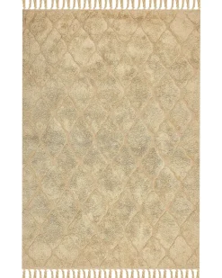 Beliani Tappeto SANLIURFA sabbia Cotone Beige