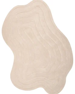 Outlet Beliani Tappeto SATNA 160 x 230 cm Lana Beige