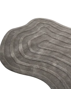 Online Beliani Tappeto SATNA scuro 160 x 230 cm Lana Grigio