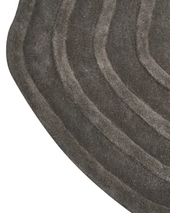 Online Beliani Tappeto SATNA scuro 160 x 230 cm Lana Grigio