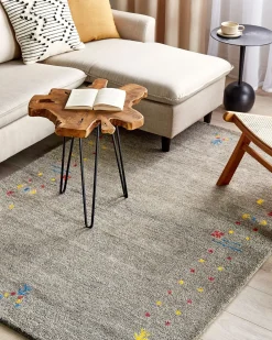 Discount Beliani Tappeto SEYMEN Grigio Lana Persiano Grigio Multicolore