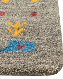 Discount Beliani Tappeto SEYMEN Grigio Lana Persiano Grigio Multicolore