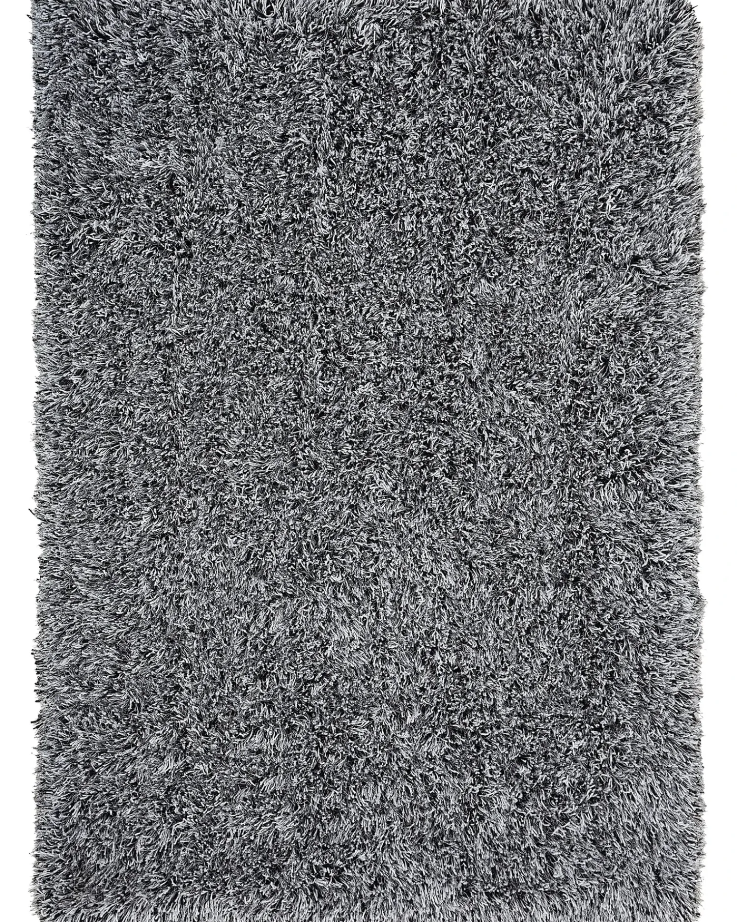 Hot Beliani Tappeto Shaggy CIDE Nero/Bianco Bianco Nero