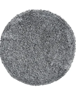 Beliani Tappeto Shaggy CIDE Nero/Bianco Bianco Nero