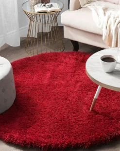 New Beliani Tappeto Shaggy CIDE Rosso