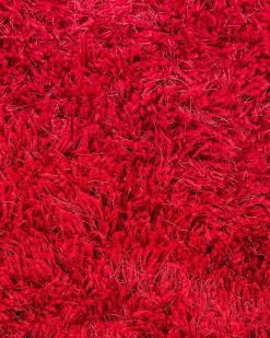 Outlet Beliani Tappeto Shaggy CIDE Rosso