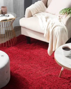 Outlet Beliani Tappeto Shaggy CIDE Rosso
