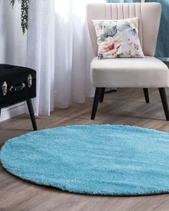 New Beliani Tappeto Shaggy DEMRE Azzurro Blu