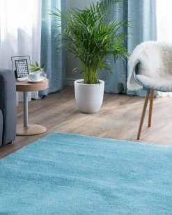 Hot Beliani Tappeto Shaggy DEMRE Azzurro Blu
