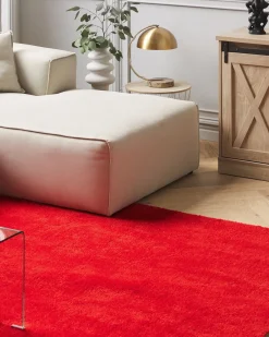 Discount Beliani Tappeto Shaggy DEMRE Rosso
