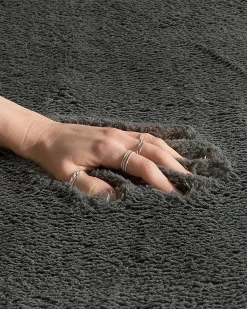 Clearance Beliani Tappeto Shaggy EVREN scuro Grigio