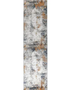 Outlet Beliani Tappeto SHATIN Beige 80 x 300 cm Beige Blu Marrone Multicolore