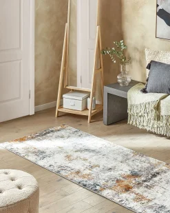 Outlet Beliani Tappeto SHATIN Beige 80 x 300 cm Beige Blu Marrone Multicolore