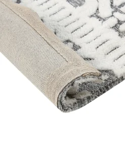 Online Beliani Tappeto SIBI Bianco 300 x 400 cm Bianco Grigio