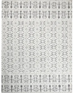 Online Beliani Tappeto SIBI Bianco 300 x 400 cm Bianco Grigio
