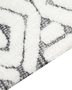 Online Beliani Tappeto SIBI Bianco 300 x 400 cm Bianco Grigio