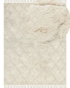 Discount Beliani Tappeto SILCHAR Cotone Beige