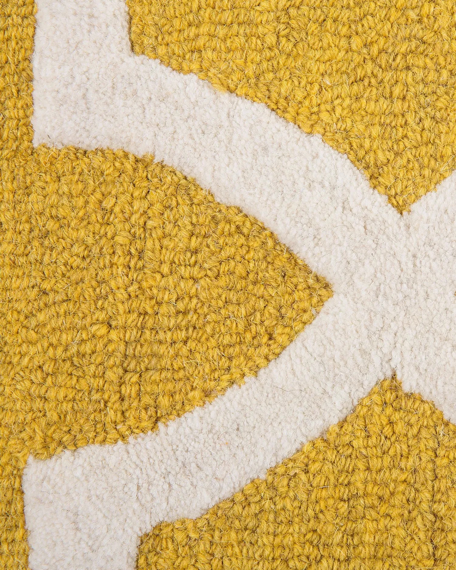 Discount Beliani Tappeto SILVAN Giallo Lana Beige Giallo