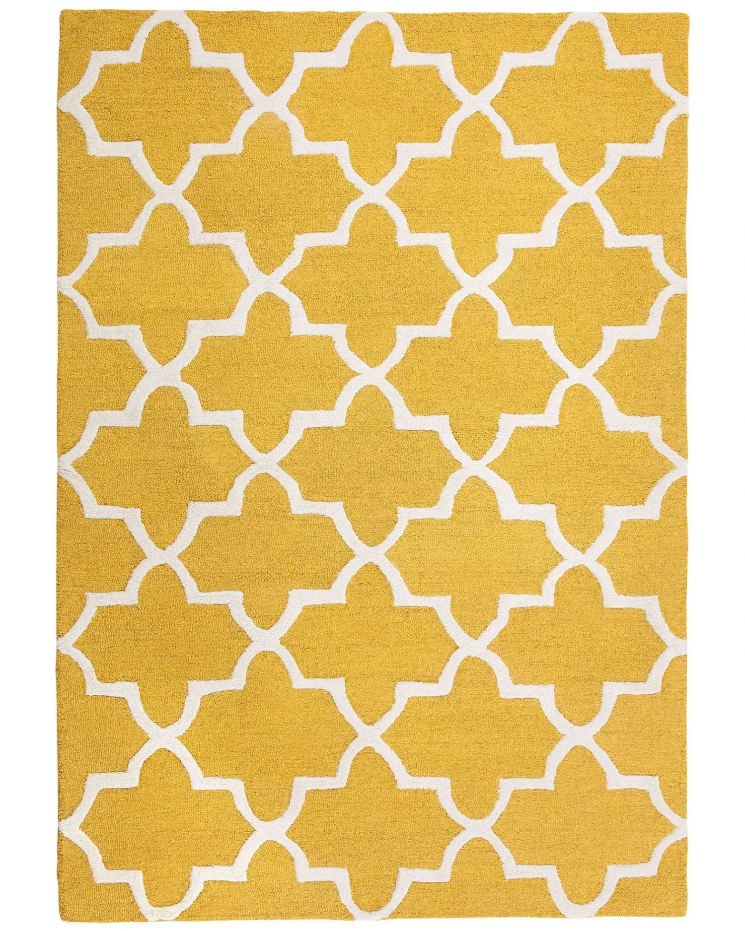 Discount Beliani Tappeto SILVAN Giallo Lana Beige Giallo