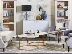 Best Beliani Tappeto SILVAN Grigio chiaro Lana Bianco Grigio