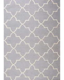 Best Beliani Tappeto SILVAN Grigio chiaro Lana Bianco Grigio