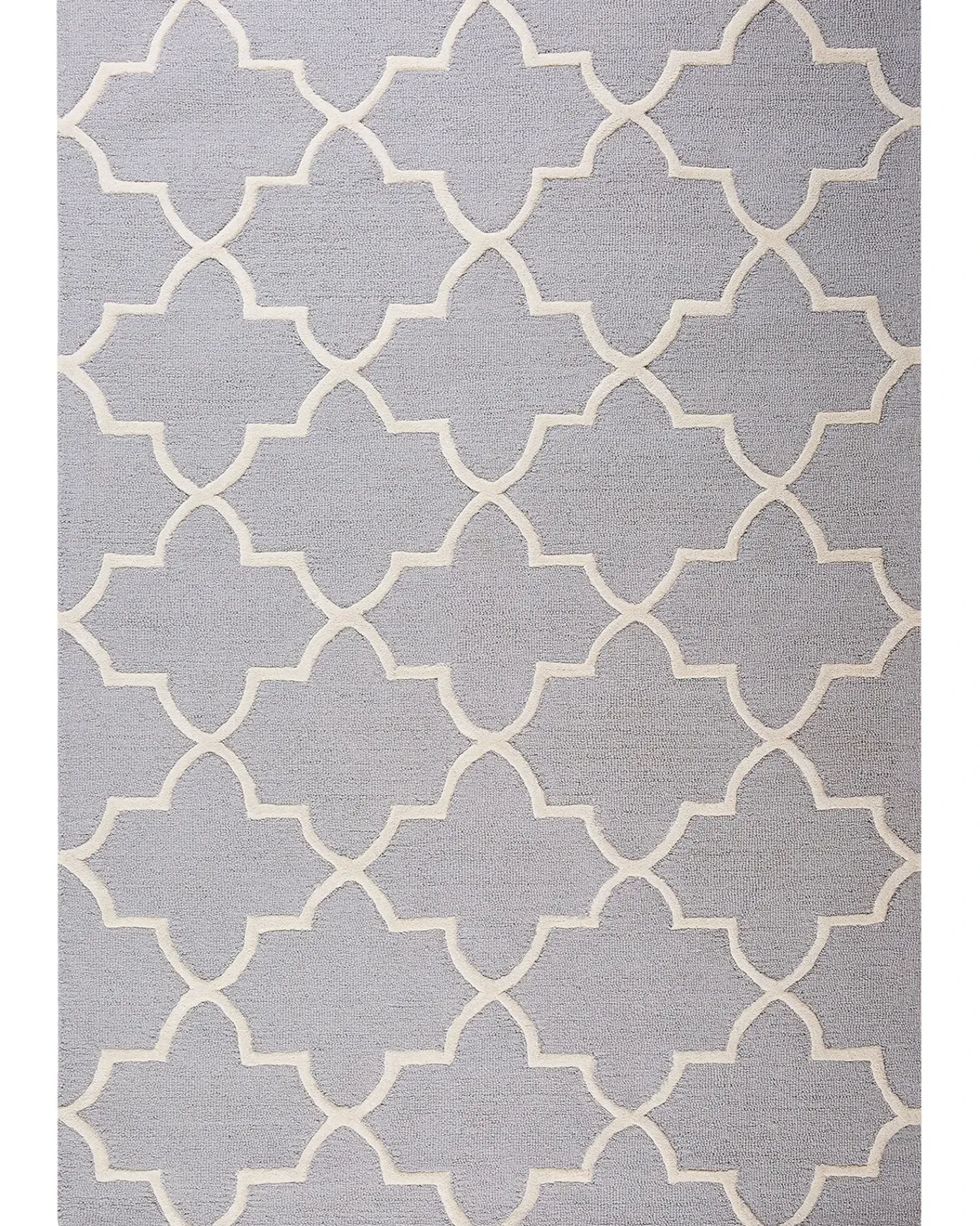 Best Beliani Tappeto SILVAN Grigio chiaro Lana Bianco Grigio