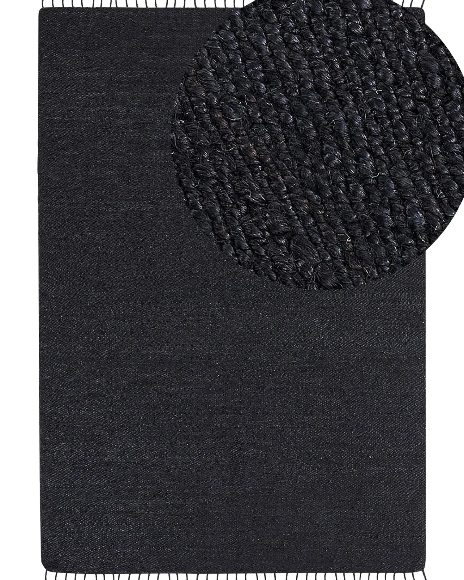 New Beliani Tappeto SINANKOY Iuta Nero