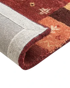 Outlet Beliani Tappeto SINANLI Multicolore Lana Persiano Arancione Giallo Rosso