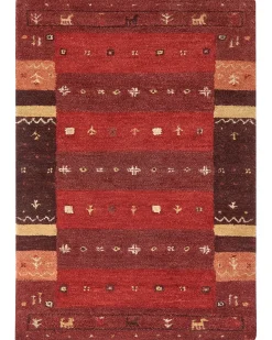 Outlet Beliani Tappeto SINANLI Multicolore Lana Persiano Arancione Giallo Rosso