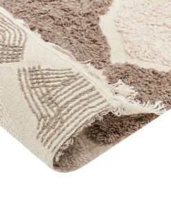 Sale Beliani Tappeto SINOP Beige Cotone Beige Marrone