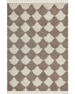 Sale Beliani Tappeto SINOP Beige Cotone Beige Marrone