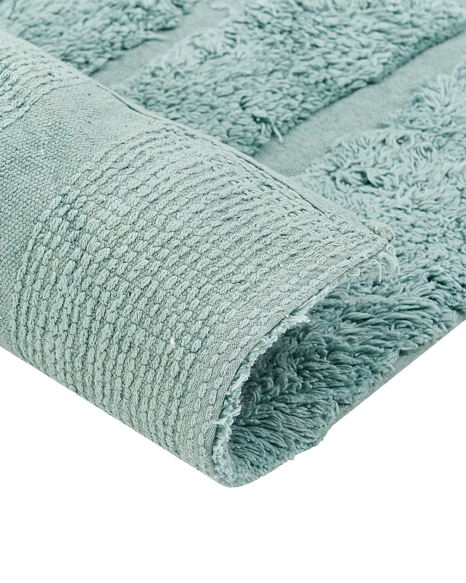 Outlet Beliani Tappeto SIRNAK menta Cotone Verde