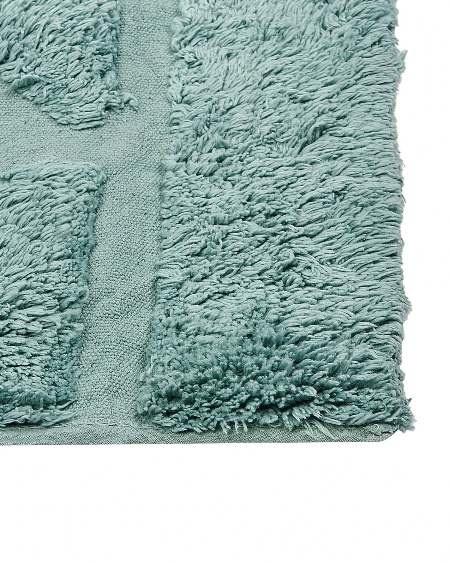 Outlet Beliani Tappeto SIRNAK menta Cotone Verde