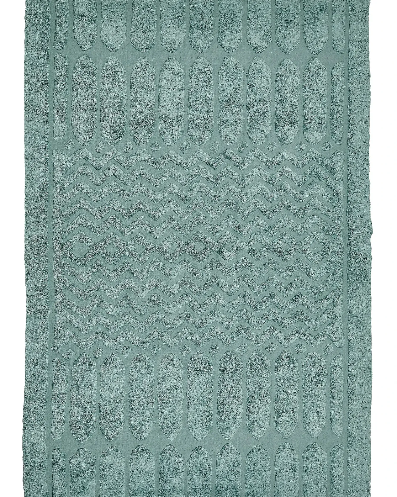 Outlet Beliani Tappeto SIRNAK menta Cotone Verde