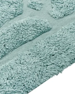 Outlet Beliani Tappeto SIRNAK menta Cotone Verde