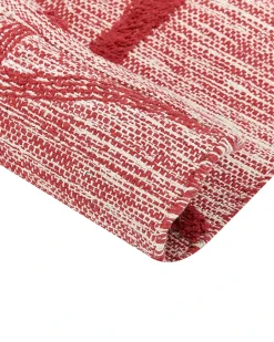 Beliani Tappeto SIVAS Cotone Rosso