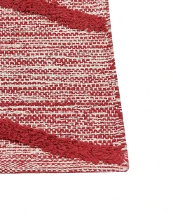 Beliani Tappeto SIVAS Cotone Rosso