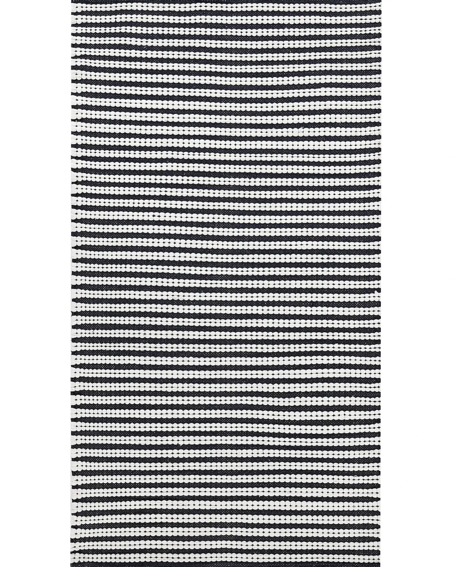 Online Beliani Tappeto SOFULU Blu marino 80 x 150 cm Cotone Bianco Blu