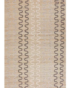 New Beliani Tappeto SOGUT Beige Iuta Beige Bianco Nero