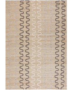 Clearance Beliani Tappeto SOGUT Beige Iuta Beige Bianco Nero