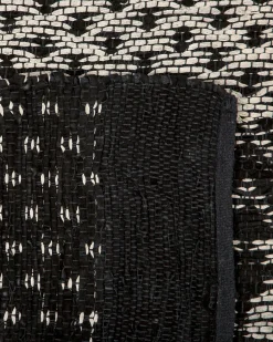 Best Beliani Tappeto SOKUN Nero Pelle naturale Beige Nero